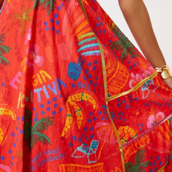 Farm rio printed sleeveless maxi dress - Picture 3 of 16